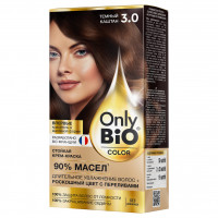 Only Bio Color Стойкая крем-краска, тон 3.0 Темный каштан