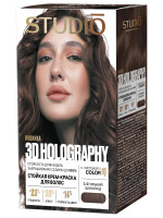 Стойкая крем-краска 3D Holography, тон 3.4 Горький шоколад