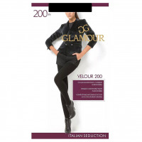 Колготки Velour 200den, Nero 4р